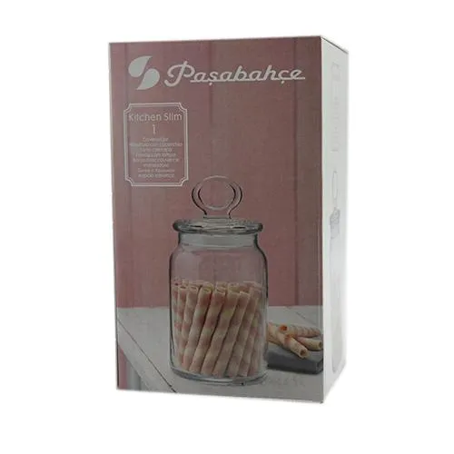 Pasabahce Glass Storage Jar 860ml Kitchen Container 23930