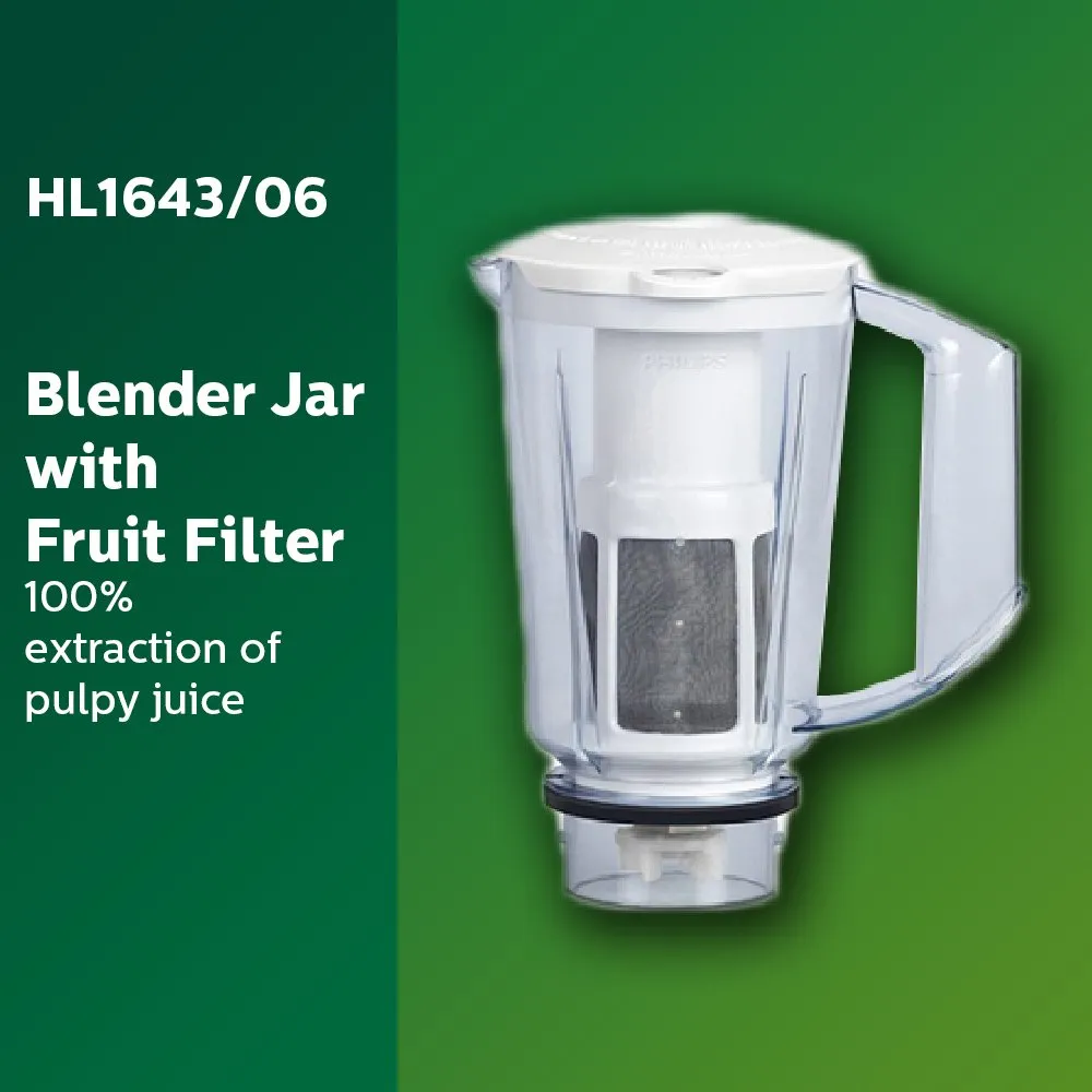 Philips Simple Silent Vertical HL1643 600-Watt Mixer Grinder with 5 Jars (Blue)