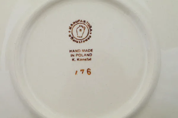 Polish Pottery 7" Plate Ring Around The Reindeer