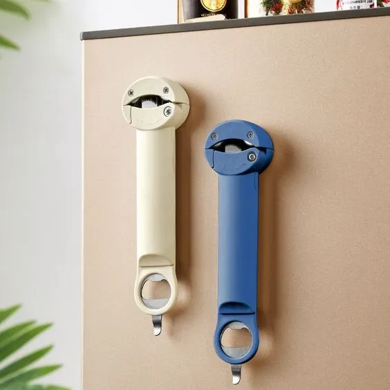 Retractable Bottle Opener - Adjustable Lid Multifunctional Retractable Can Opener