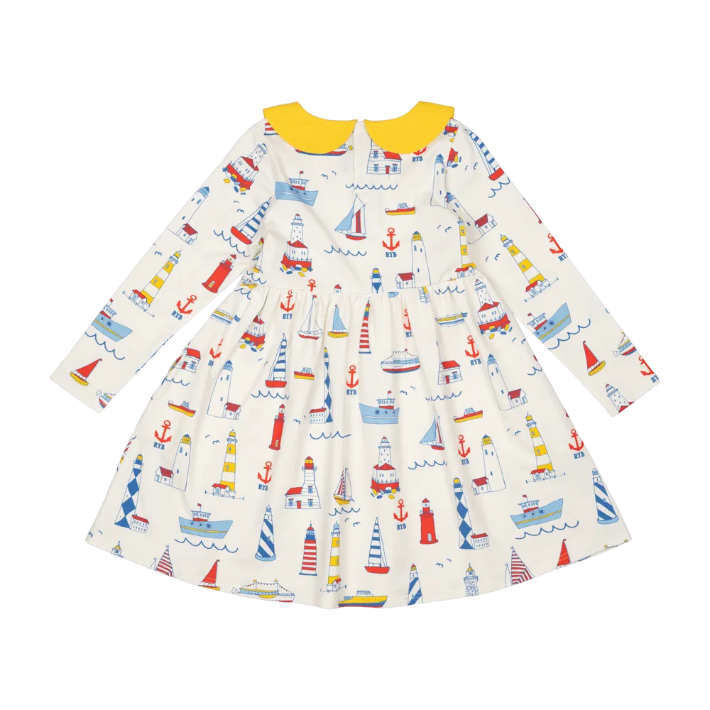 Rock Your Baby Peter Pan Dress - High Seas