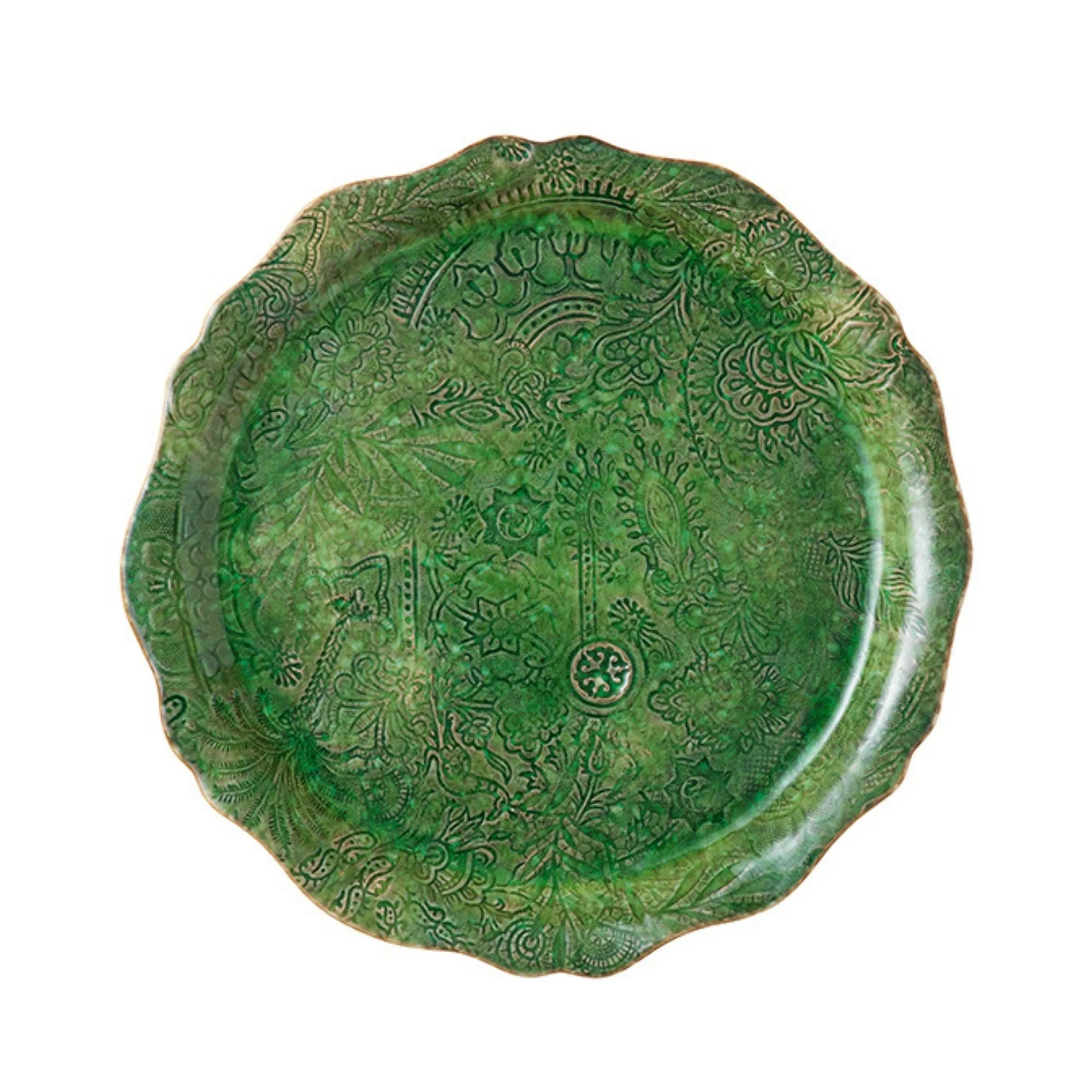 Round Pizza Plate Seaweed