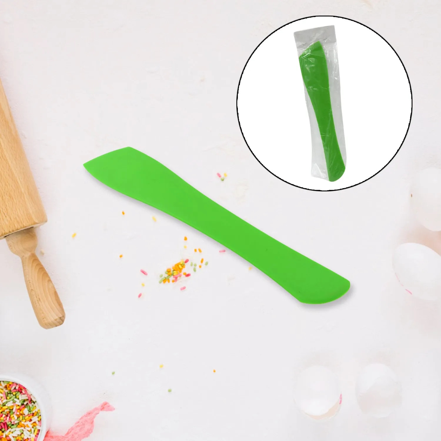 Silicone Non-Stick Heat-Resistant Flexible Spatula (1 Pc&nbsp; / 28 Cm)