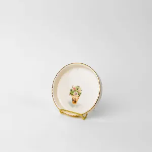 Small Hand Painted Floral Plates