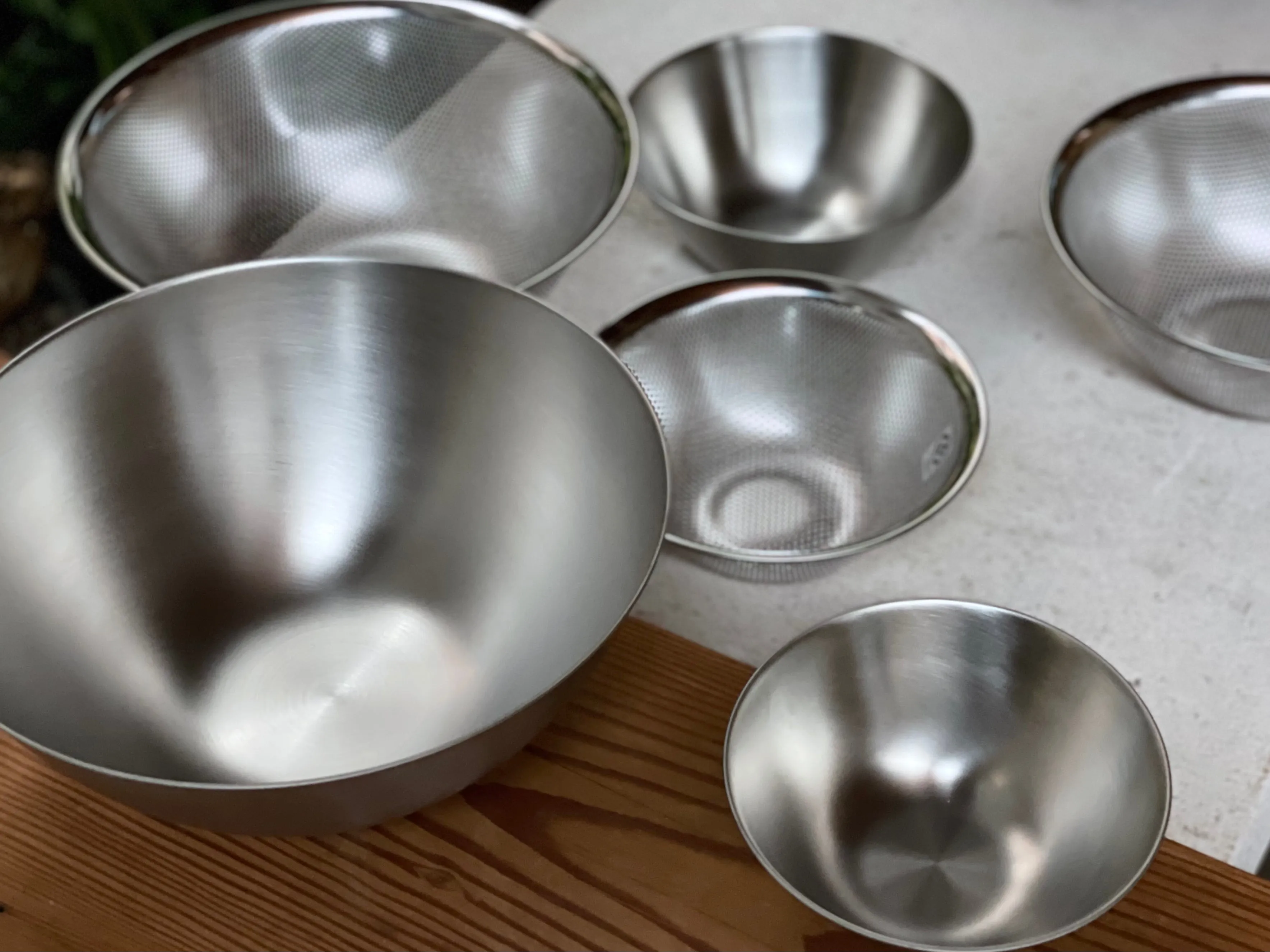 Sori Yanagi Stainless Steel Bowl & Strainer Set (2pc)