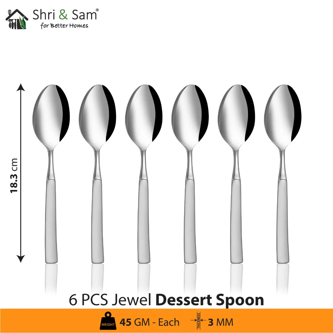 Stainless Steel 18 PCS Cutlery Set (without knife) Jewel