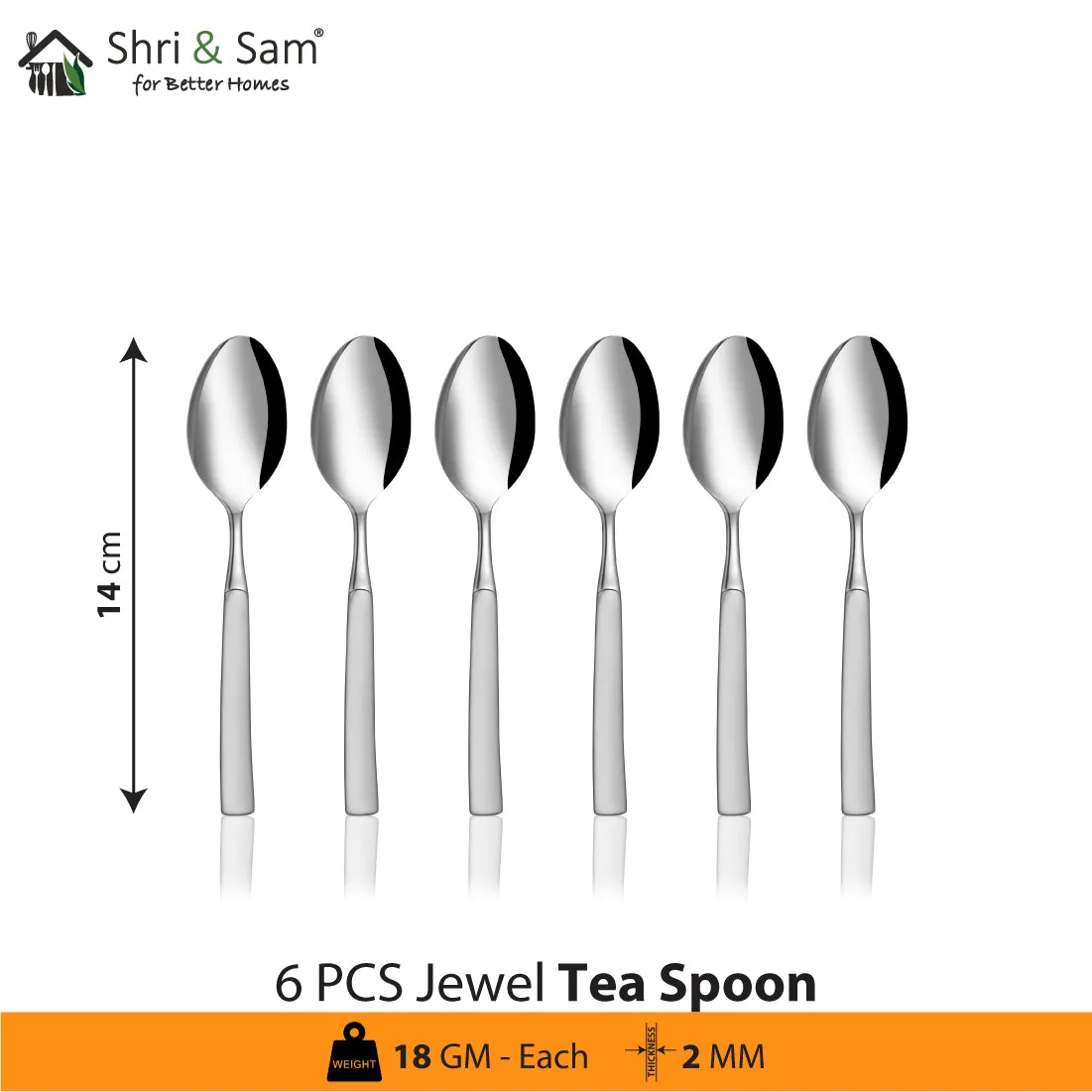 Stainless Steel 18 PCS Cutlery Set (without knife) Jewel