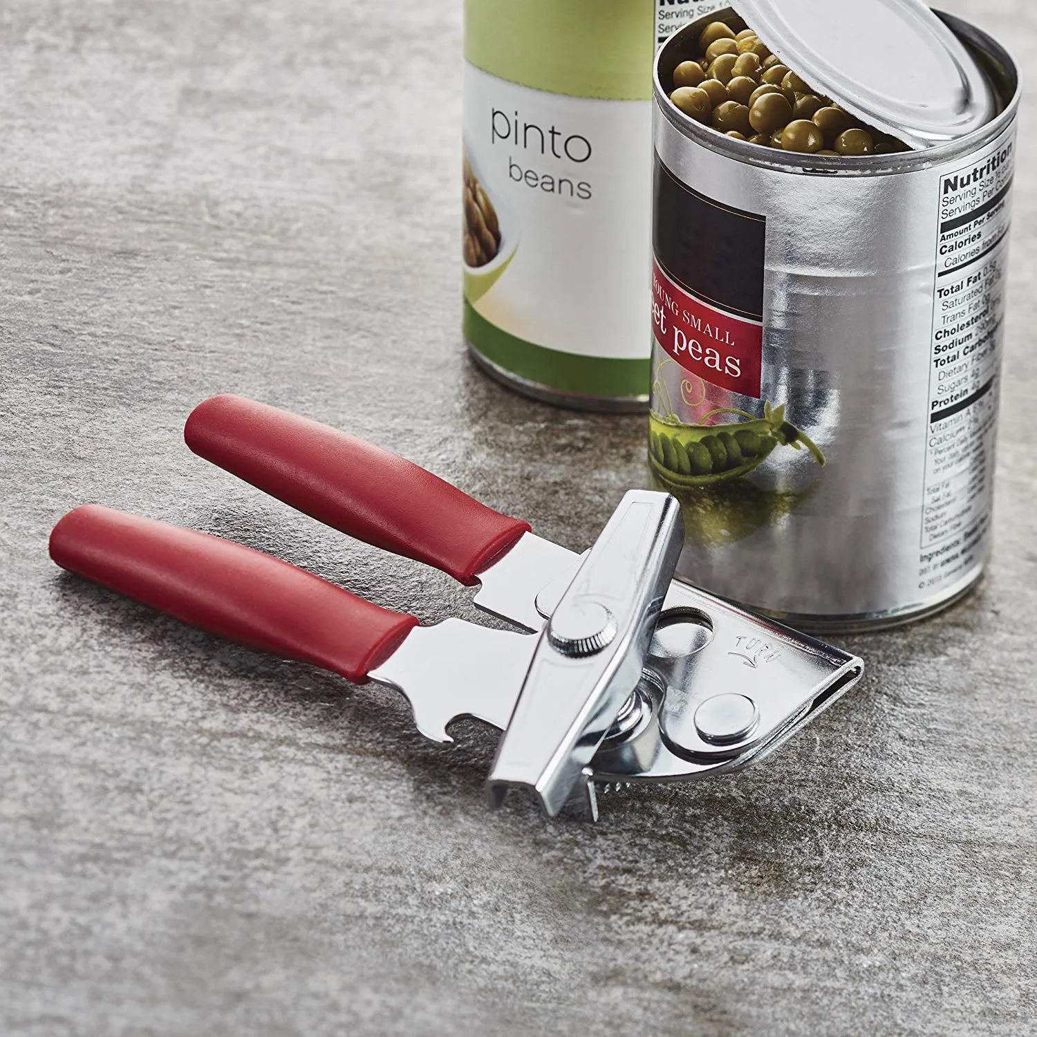 Swing-A-Way Portable Can Opener With Comfort Grip, Red, 7.5x2 Inches