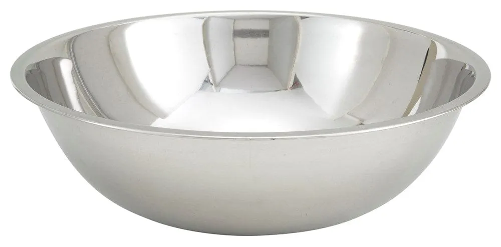 Winco MXB-1300Q 13 Quart Stainless Steel Mixing Bowl with Wide Rim | Denson CFE